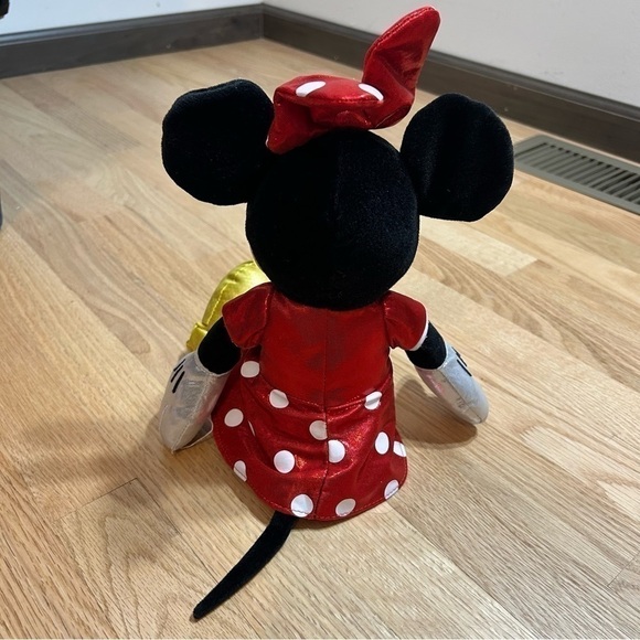 Vintage Minnie Mouse Plush Stuffed Animal Red Polka Dot Kids Toy Classic - Picture 3 of 6